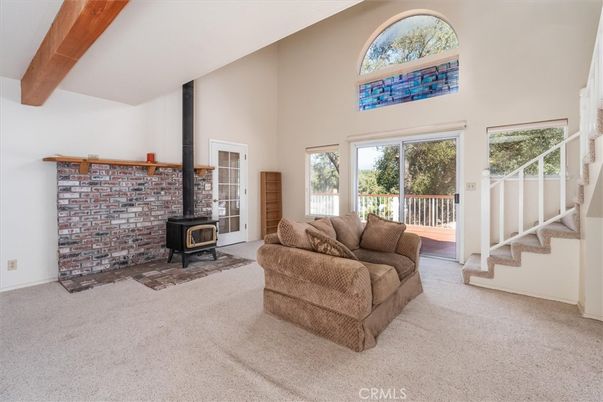 Fireplace, Interior, Wooden Beams