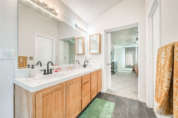 Bathroom, Dual Sink Vanities, Interior, Tile Countertops