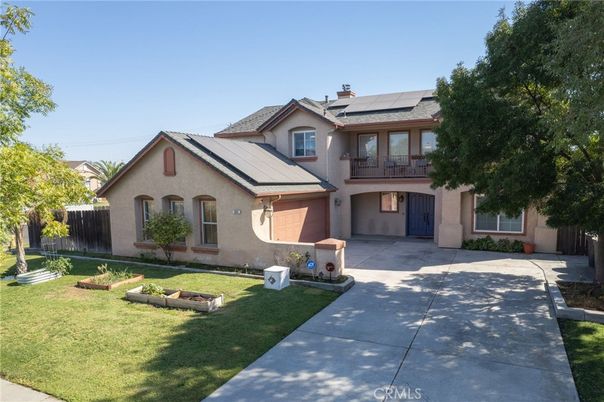 Attached, Backyard, Exterior, Facade, Solar Panels, Mediterranean