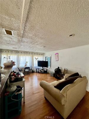 Dining room, Interior, Living room, Recessed Lighting, Wood Texture Flooring
