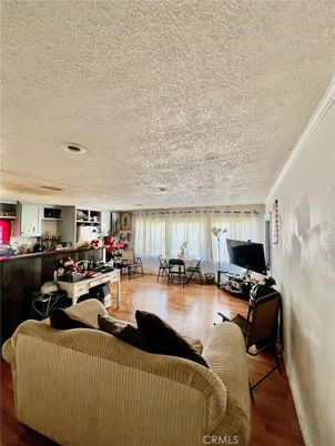 Dining room, Interior, Living room, Recessed Lighting, Wood Texture Flooring