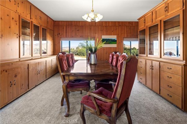 Chandelier, Dining room, Interior, Wooden Walls