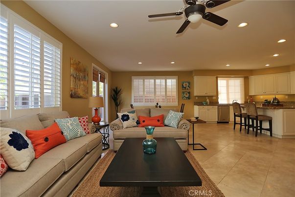 Dining room, Interior, Kitchen, Living room, Recessed Lighting