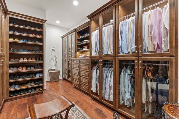 Interior, Recessed Lighting, Walk-in Closets, Wood Texture Flooring