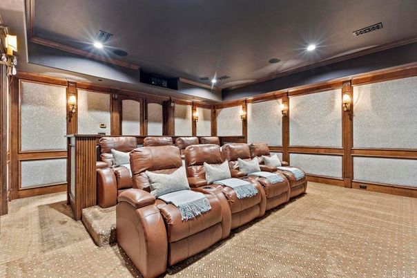 Home Theatre Room, Interior, Recessed Lighting, Theatre Room