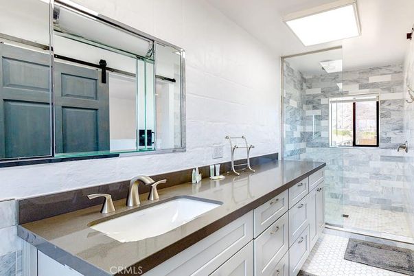 Bathroom, Dual Sink Vanities, Glass Shower, Interior