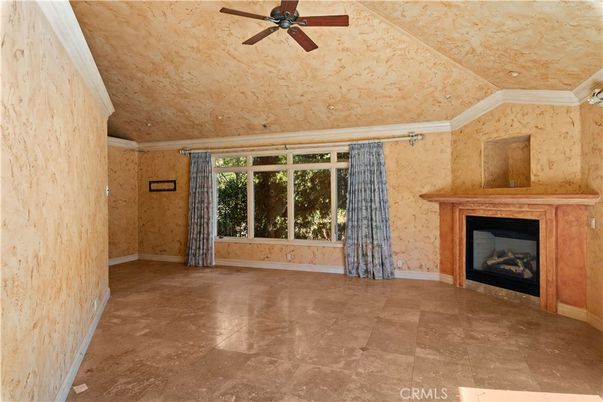 Empty room, Fireplace, Interior