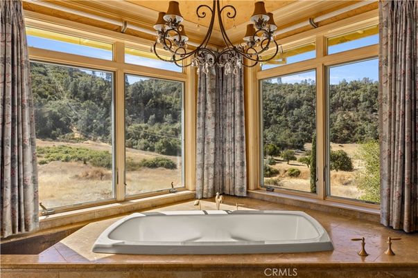Bathroom, Chandelier, Interior