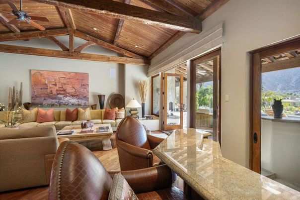 Interior, Living room, Recessed Lighting, Wooden Beams, Wooden Ceilings, Wood Texture Flooring