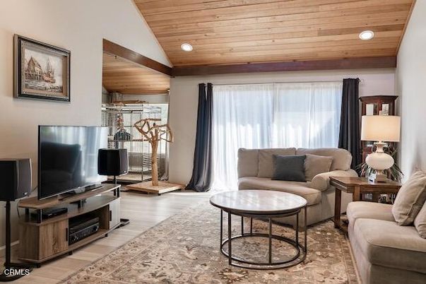 Interior, Living room, Recessed Lighting, Wooden Ceilings, Wood Texture Flooring