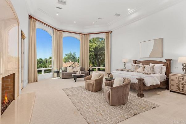 Bedroom, Fireplace, Interior, Recessed Lighting