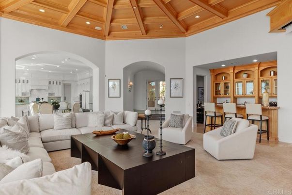 Interior, Kitchen, Living room, Recessed Lighting, Wooden Beams, Wooden Ceilings