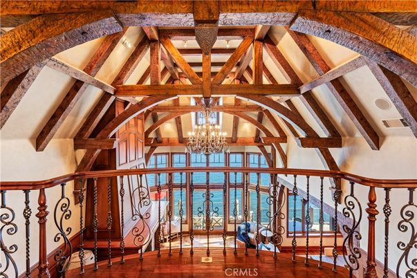 Chandelier, Interior, Wooden Beams, Wood Texture Flooring