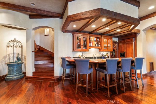 Interior, Recessed Lighting, Wooden Beams, Wood Texture Flooring