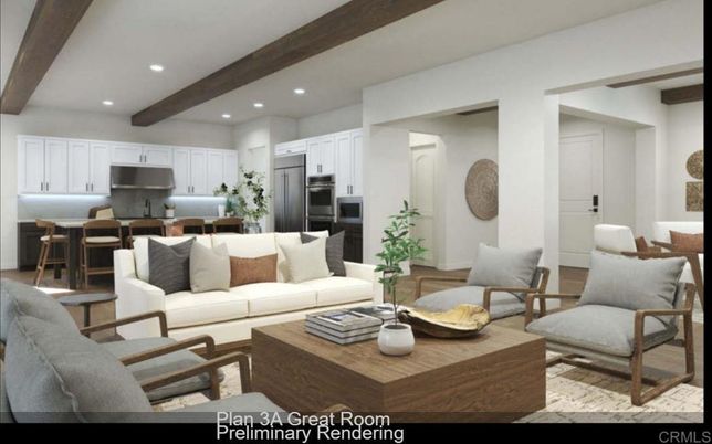 Dining room, Interior, Kitchen, Living room, Recessed Lighting, Stainless Steel Appliances, Wooden Beams, Wood Texture Flooring