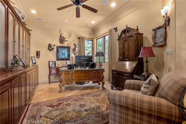 Home Office, Interior, Recessed Lighting