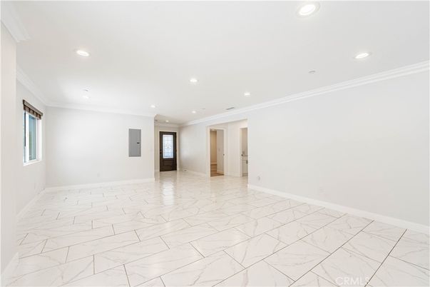 Empty room, Interior, Marble, Recessed Lighting