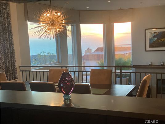 Dining room, Interior, Pendant Lights, Water