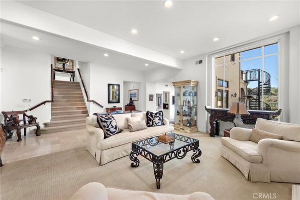 Interior, Living room, Recessed Lighting