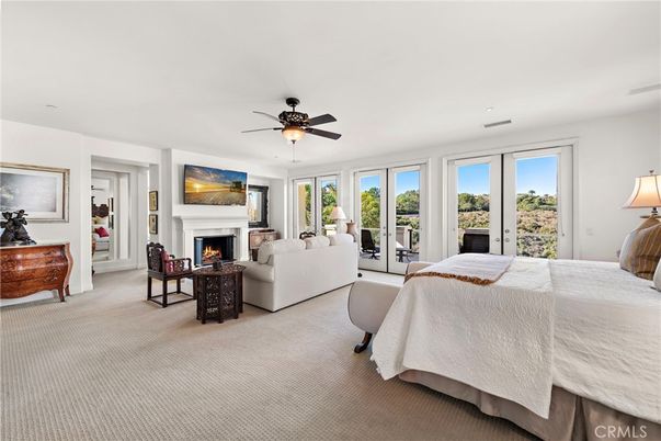 Bedroom, Fireplace, Interior