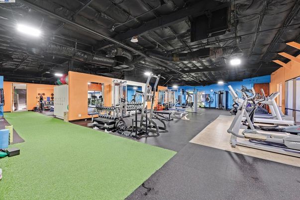 Fitness Equipment, Gym, Interior, Recessed Lighting