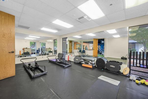 Fitness Equipment, Gym, Interior, Recessed Lighting