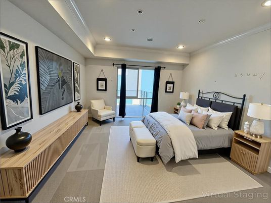 Bedroom, Interior, Recessed Lighting