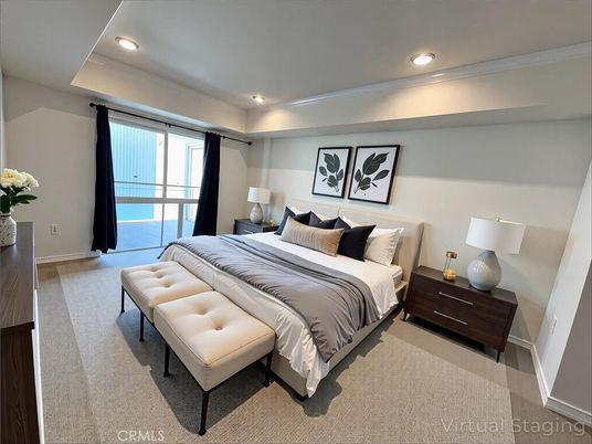 Bedroom, Interior, Recessed Lighting