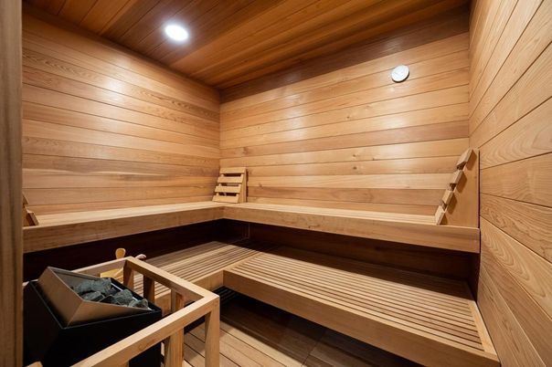 Interior, Recessed Lighting, Sauna Room