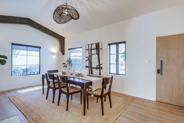 Dining room, Interior, Wood Texture Flooring