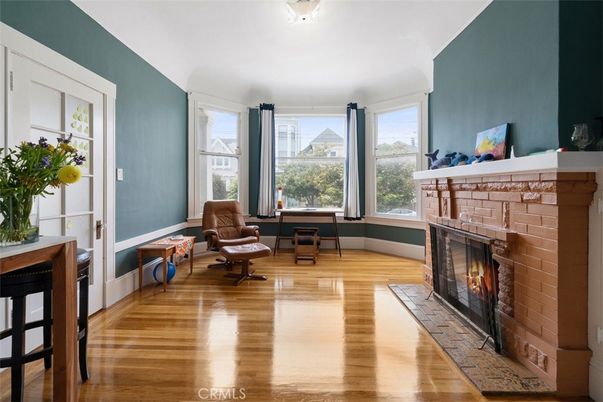Fireplace, Interior, Wood Texture Flooring