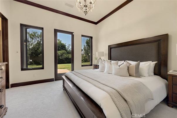 Bedroom, Chandelier, Interior