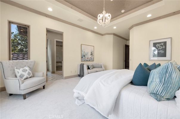 Bedroom, Interior, Pendant Lights, Recessed Lighting