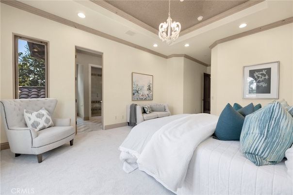 Bedroom, Interior, Pendant Lights, Recessed Lighting