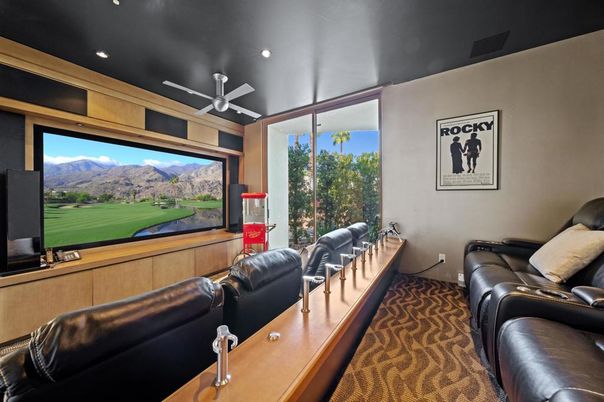 Home Theatre Room, Interior, Projection Screen, Recessed Lighting, Theatre Room