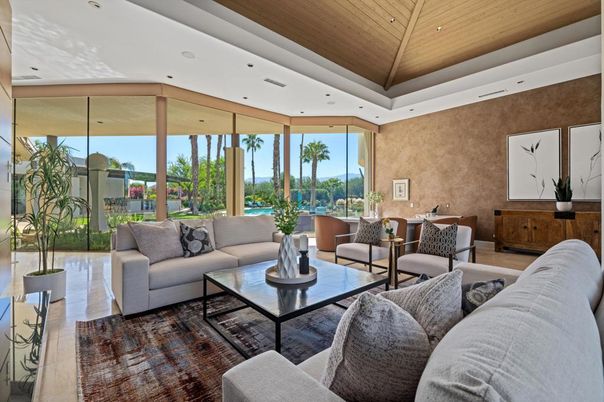 Interior, Living room, Recessed Lighting, Wooden Ceilings