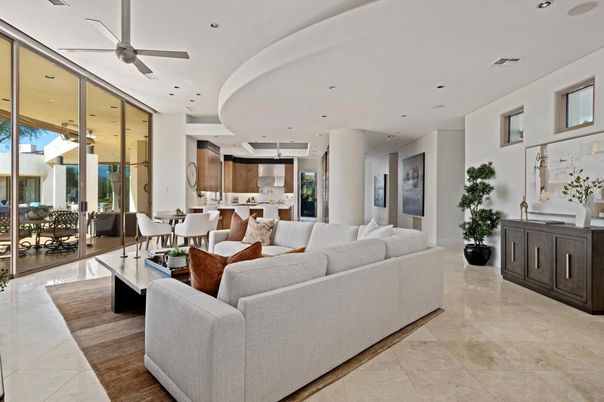 Dining room, Interior, Kitchen, Living room, Recessed Lighting