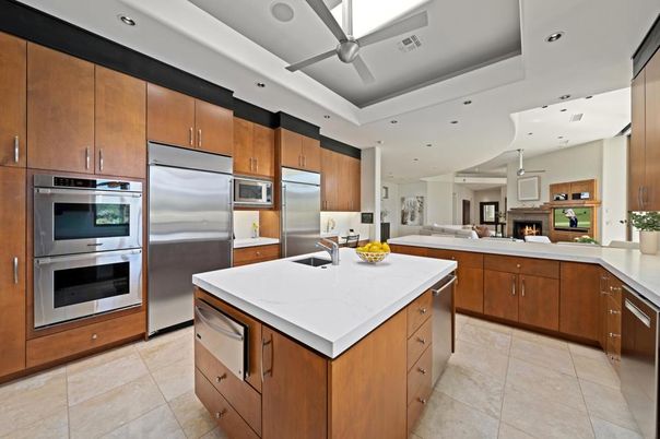 Interior, Kitchen, Recessed Lighting, Stainless Steel Appliances