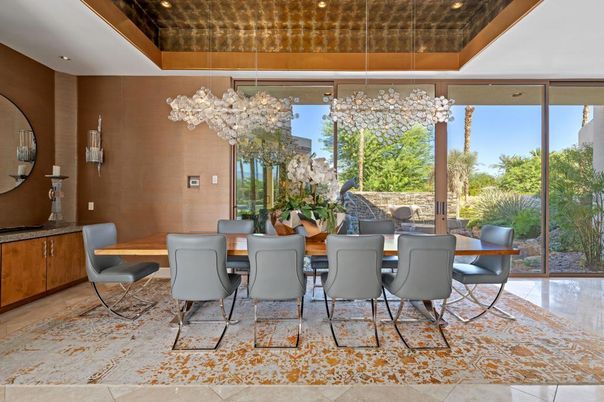 Chandelier, Dining room, Interior, Pendant Lights