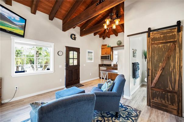 Chandelier, Interior, Kitchen, Living room, Wooden Beams, Wooden Ceilings, Wood Texture Flooring