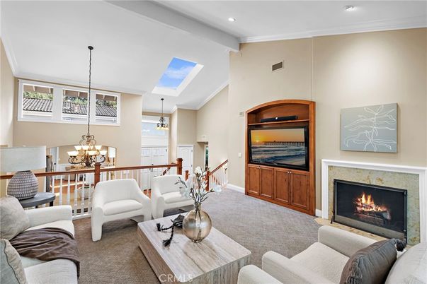 Chandelier, Dining room, Fireplace, Interior, Living room, Pendant Lights, Recessed Lighting