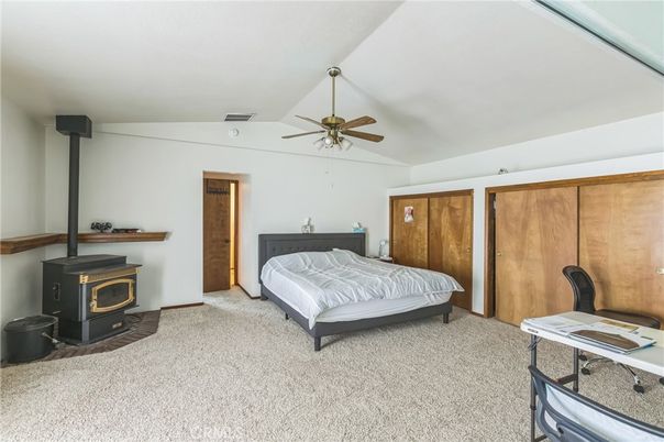Bedroom, Fireplace, Interior