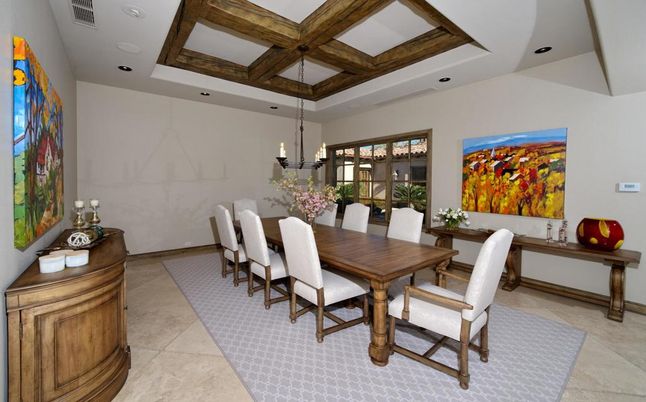 Dining room, Interior, Recessed Lighting
