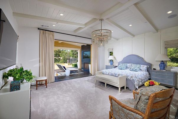 Bedroom, Chandelier, Interior, Recessed Lighting