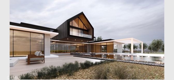 Backyard, Exterior, Facade, Pool, Modern