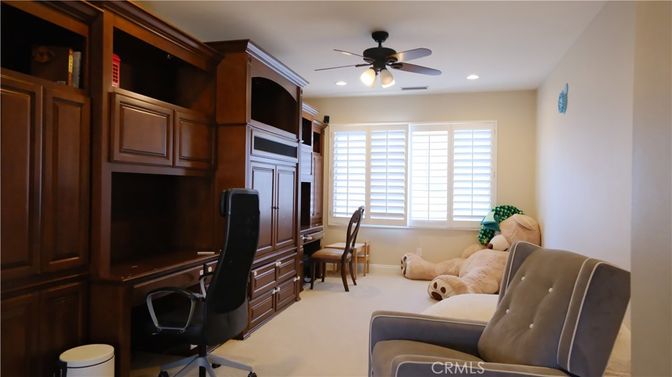 Home Office, Interior, Recessed Lighting