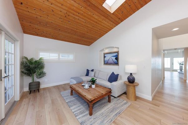 Interior, Living room, Recessed Lighting, Wooden Ceilings, Wood Texture Flooring