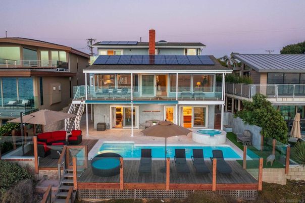 Exterior, Pool, Solar Panels