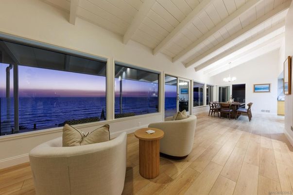 Dining room, Interior, Living room, Pendant Lights, Water, Wood Texture Flooring
