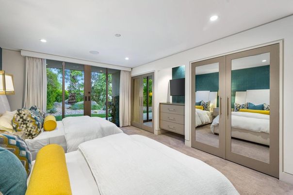 Bedroom, Interior, Recessed Lighting